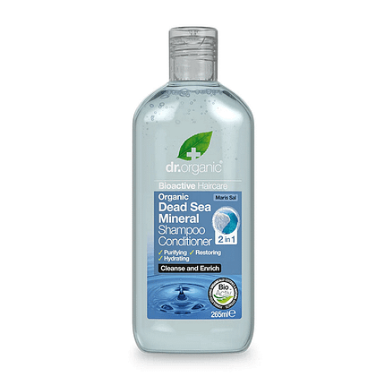 Champô e Amaciador Mar Morto, com ingredientes biológicos
