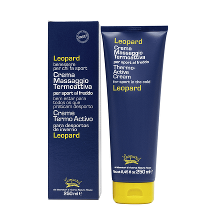 Creme Termo Ativo Leopardo, fácil de usar e de rápida absorção