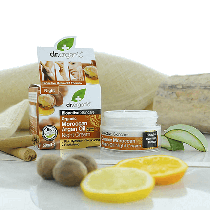 Creme de Noite Óleo de Argão, com ingredientes biológicos