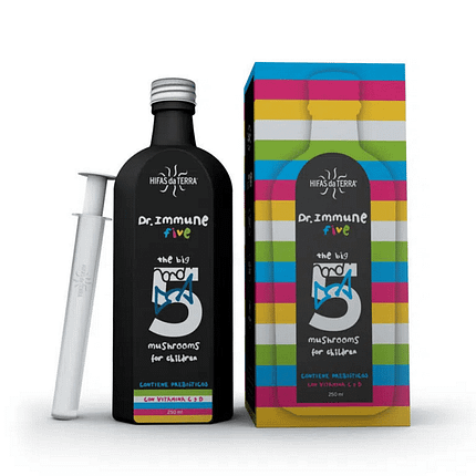 Dr. Immune five, suplemento alimentar sem glúten, adequado a vegans