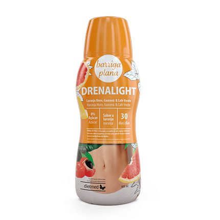 Drenalight Barriga Plana, sem álcool, sem glúten, sem lactose
