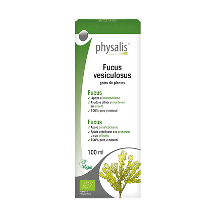 Fucus Vesiculosus, suplemento alimentar com ingredientes biológicos, vegan