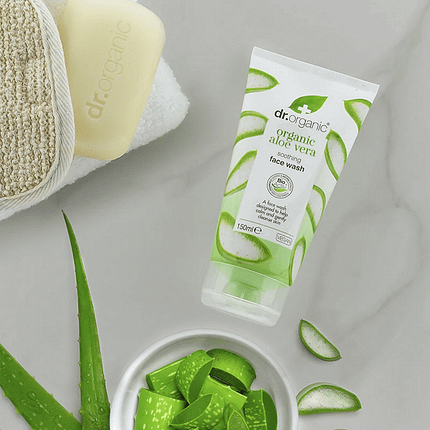 Gel Limpeza Facial com Aloé Vera, com ingredientes biológicos, cosmética vegan