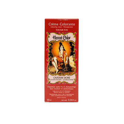 Henné Color Châtain Doré, creme colorante