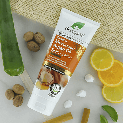 Loção Corporal Óleo de Argão, com ingredientes biológicos