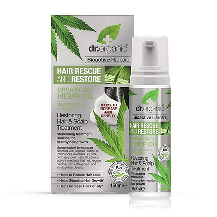 Mousse Reparadora Óleo de Cânhamo, com ingredientes biológicos