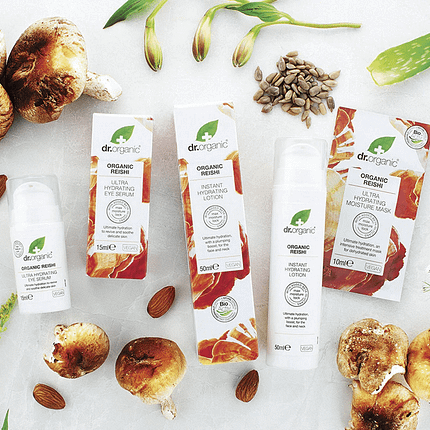 Bundle Linha Cogumelo Reishi, com ingredientes biológicos, cosmética vegan