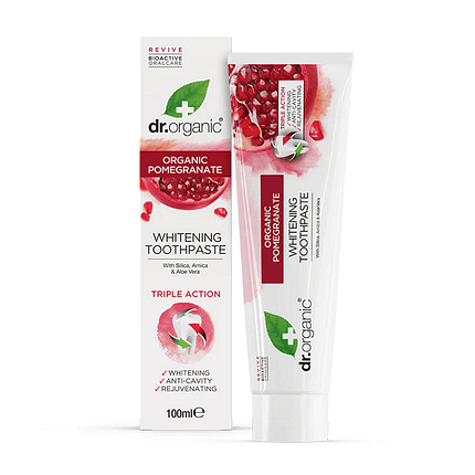 Pasta Dentífrica Romã, com ingredientes biológicos