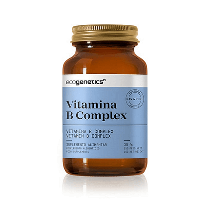 Vitamina B Complex, suplemento alimentar sem glúten, adequado a vegans