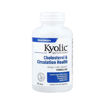 Kyolic Fórmula 150 Suplemento Alimentar Omega 3 Colesterol Pressão Arterial