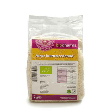 Arroz Branco Redondo de origem biológica