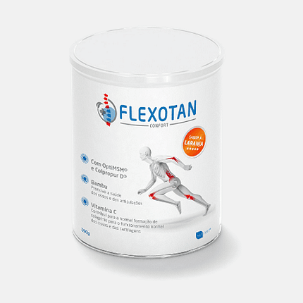 Flexotan Confort, suplemento alimentar sem glúten e sem lactose