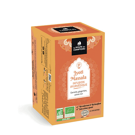 Infusão Jyoti Massala, com ingredientes biológicos