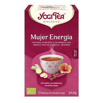 Infusão Mulher Energia, com ingredientes biológicos