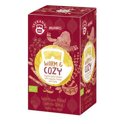 Infusão Warm & Cozy, com ingredientes biológicos