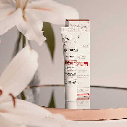 Lys Active Creme de Olhos e Lábios Anti-Idade, com ingredientes de origem biológica