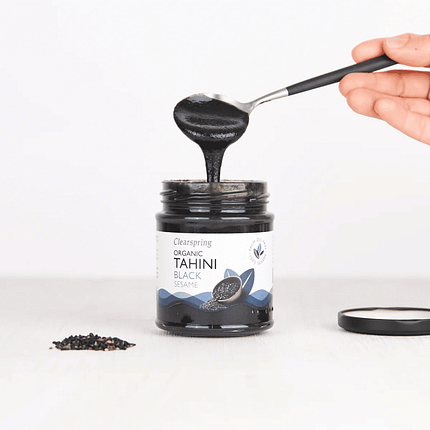 Pasta Tahini Sésamo Preto, sementes biológicas