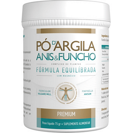 Pó de Argila, Anis e Funcho, suplemento alimentar