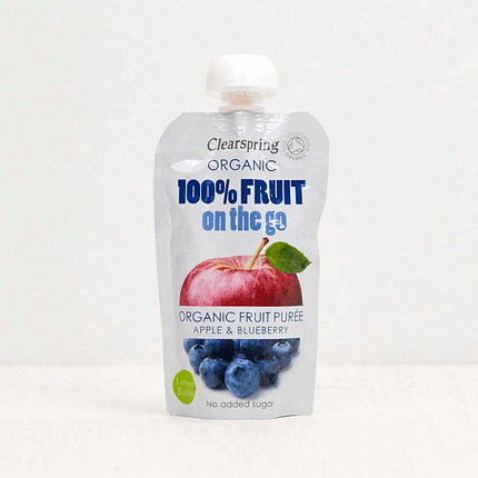 Puré de Maçã e Mirtilo, biológico
