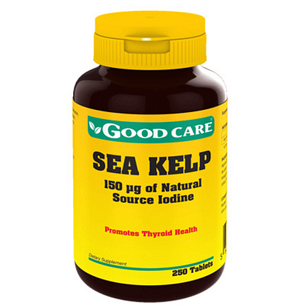 Sea Kelp, suplemento alimentar sem açúcar, sem glúten, sem lactose