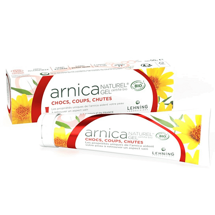 Arnica Gel Natural, com ingredientes biológicos