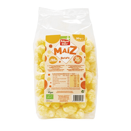 Break de Milho com ingredientes biológicos adequado para vegans