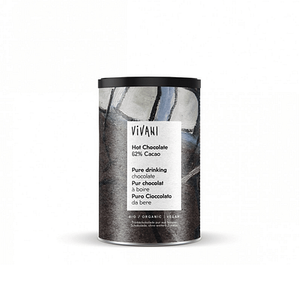 Chocolate Quente 62% com ingredientes de origem biológica e adequado a vegans