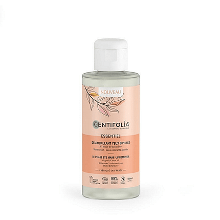 Desmaquilhante de Olhos Bifásico Essentiel com ingredientes biológicos, para vegans