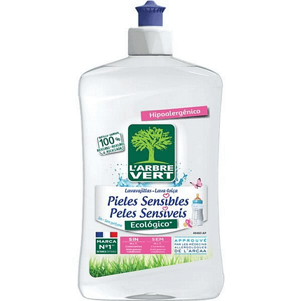 Detergente da Loiça para Pele Sensível especial para peles sensíveis, hipoalergénico