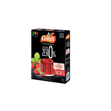 Gelatina Zero sabor a Morango Silvestre, sem glúten