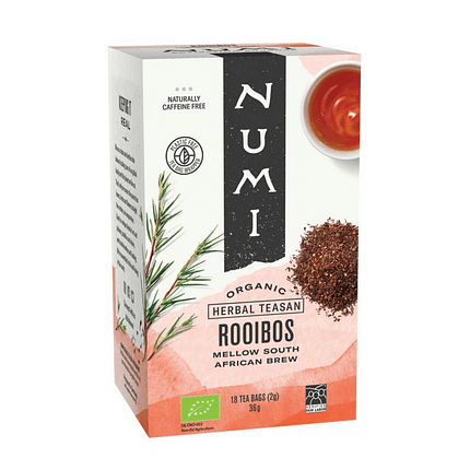 Infusão de Rooibos de origem biológica, adequada a vegans
