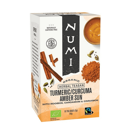 Infusão Curcuma Amber Sun, agricultura biológica