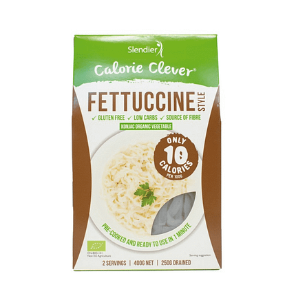 Pasta Konjac Fettucine com ingredientes biológicos, sem glúten