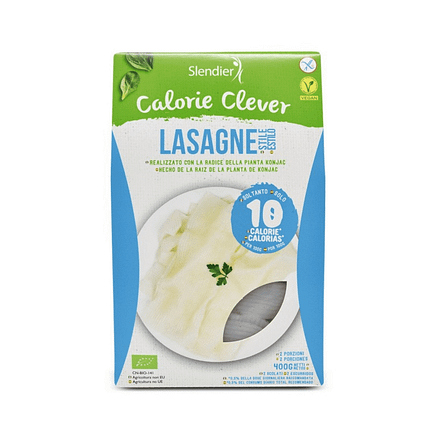 Pasta Konjac Lasanha biológica, sem glúten, adequada para vegans
