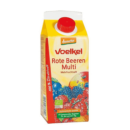 Sumo de Frutos Vermelhos com ingredientes biológicos