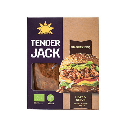 Tender Jack Sabor Churrasco, com ingredientes biológicos, para vegans