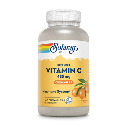Vitamina C 485 mg, suplemento alimentar adequado para vegans