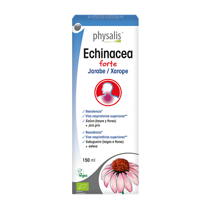 Echinacea Forte Xarope, com ingredientes biológicos, vegan