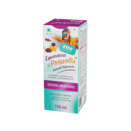 Equinácia e Própolis Kids adequado a crianças, para o sistema imunitário
