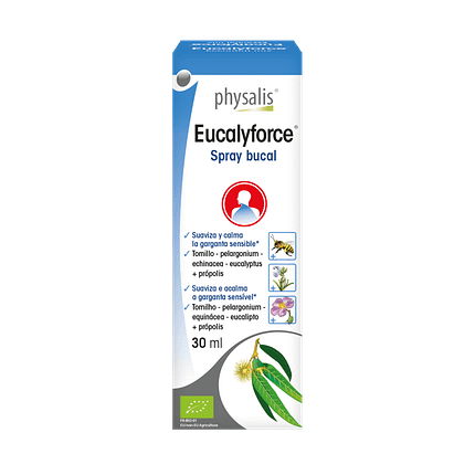Eucalyforce Spray Bucal, com ingredientes biológicos