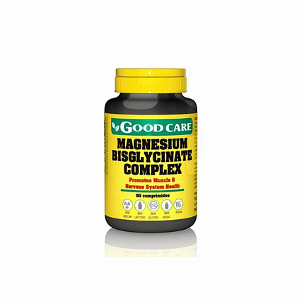 Magnesium Bisglycinate Complex para os músculos e sistema nervoso, sem açúcar, sem glúten e sem lactose, adequado a vegans
