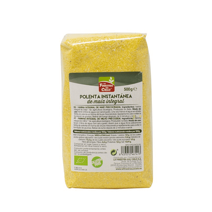 Polenta Instantânea Integral de origem biológica