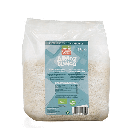 Arroz Branco Redondo Biológico e Sem Glúten