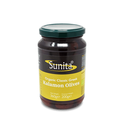Azeitonas Gregas Kalamon ingredientes biológicos