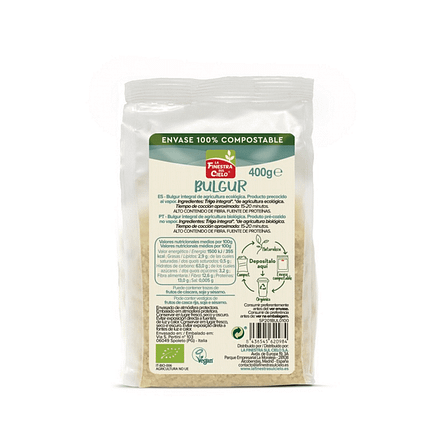 Bulgur, ingredientes biológicos adequado a vegans