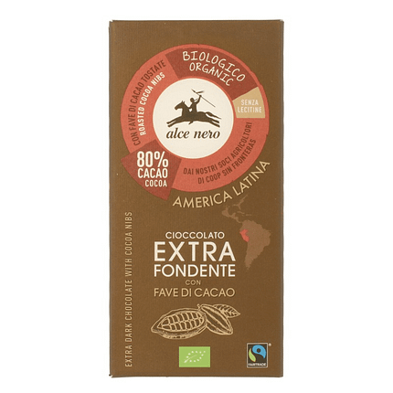 Chocolate Negro 80% com Pepitas com ingredientes de origem biológica