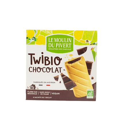 Delícia de Chocolate Twibio com ingredientes biológicos