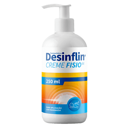 Desinflin Creme Fisio RX, creme para aplicação com massagem
