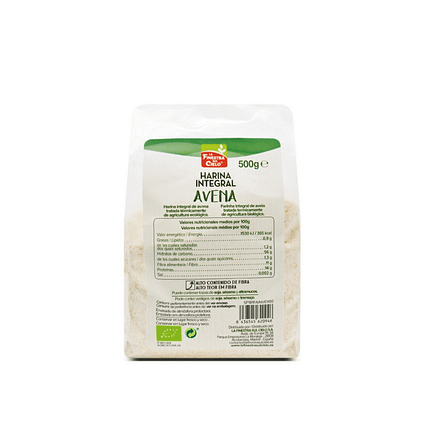 Farinha Integral de Aveia ingredientes de origem biológica