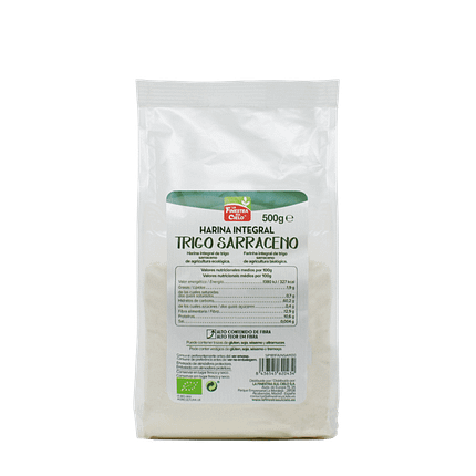 Farinha Integral de Trigo Sarraceno com ingredientes biológicos